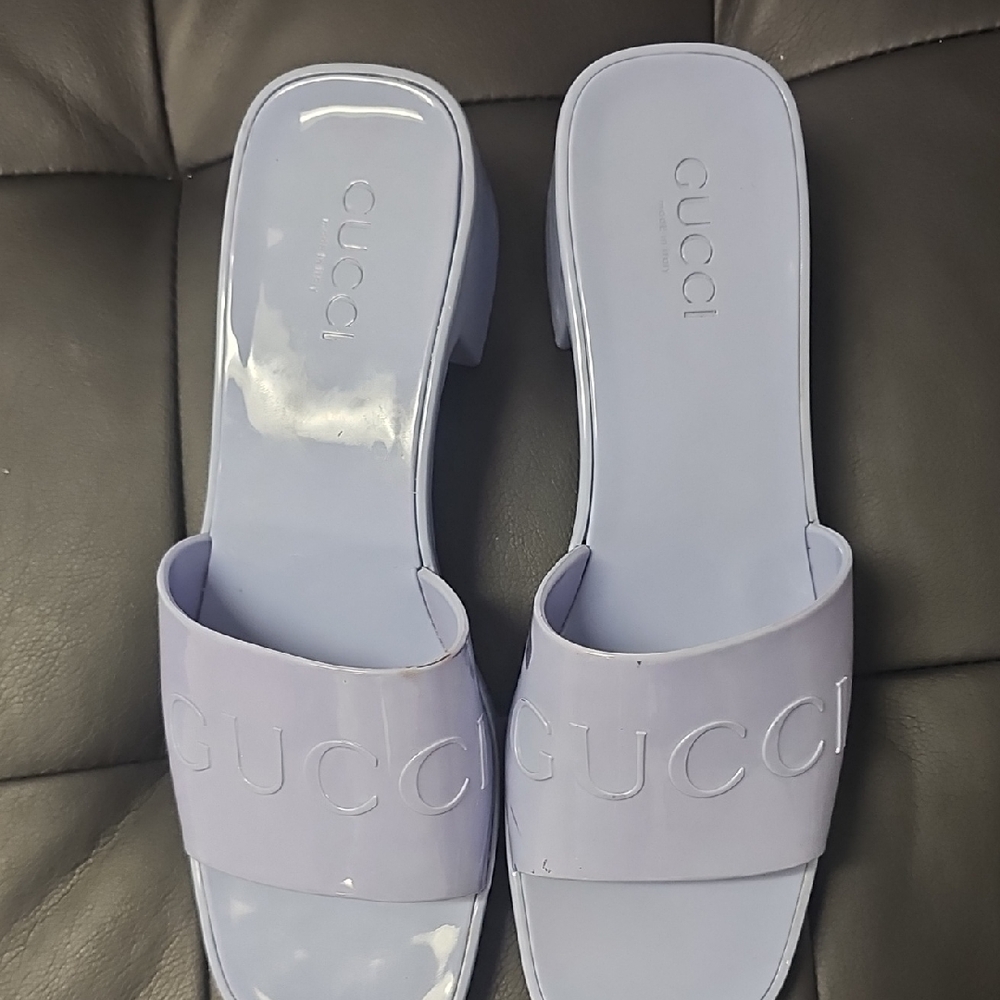 Gucci Purple Sandals Modern Comfort